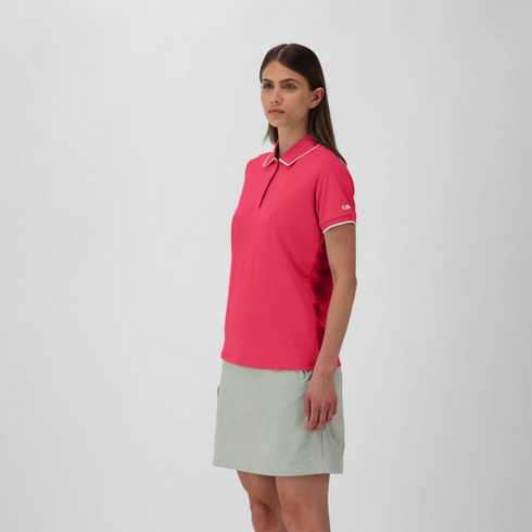 CMP Womens Magenta Technical Stretch Dry Function Outdoor Polo Shirt 31T5066