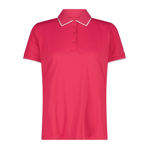 CMP Womens Magenta Technical Stretch Dry Function Outdoor Polo Shirt 31T5066