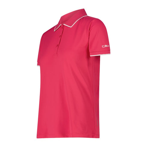 CMP Womens Magenta Technical Stretch Dry Function Outdoor Polo Shirt 31T5066