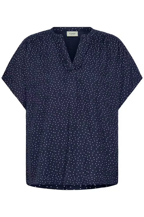 Fransa FRLAYA Blouse Navy Blazer Blue Dotted Print 20617499