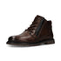 Bugatti Laced Leather Zip Ankle Boot 321AYG303200 - Dark Brown