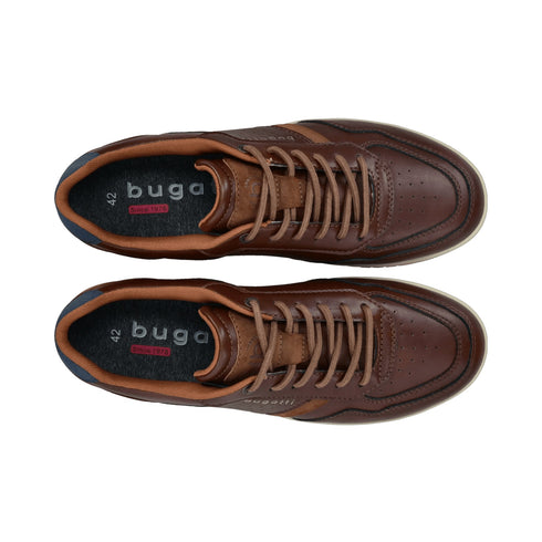 Bugatti Men's LLOPART 322AXI015 in Brown Synthetic Casual Sneaker