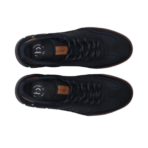 Bugatti Grind Wide Fit Leather Casual Sneaker in Dark Blue 322-AXQ01-1569-4141
