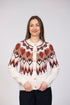 Jessica Graaf Fair Isle Patterned Knit Cardigan 32225-054 - Cream