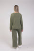 Jessica Graaf Floral Embroidered Knit Jumper 32378-037 - Khaki