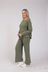 Jessica Graaf Floral Embroidered Knit Jumper 32378-037 - Khaki