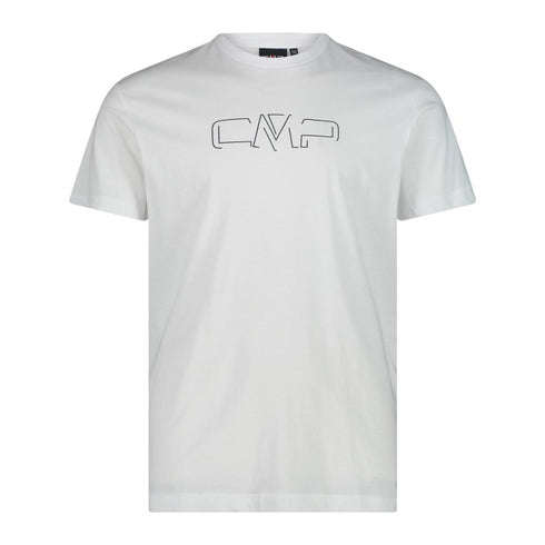 CMP Men's stretch cotton t-shirt with logo 32D8147P