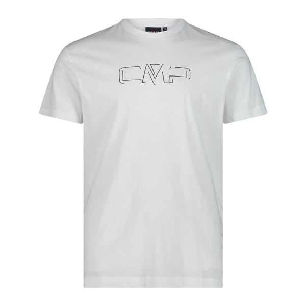 CMP Men's stretch cotton t-shirt with logo 32D8147P