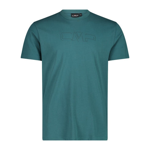 CMP Men's stretch cotton t-shirt with logo 32D8147P