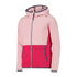 CMP Girl’s Full Zipper Hooded Fleece Jacket - Colour Block 32H1375
