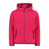 CMP Girl’s Full Zipper Hooded Fleece Jacket - Colour Block 32H1375