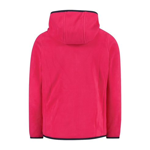 CMP Girl’s Full Zipper Hooded Fleece Jacket - Colour Block 32H1375