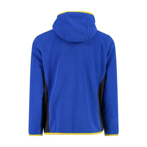 CMP Boy’s Full Zipper Hooded Fleece Jacket - Colour Block 32H1384