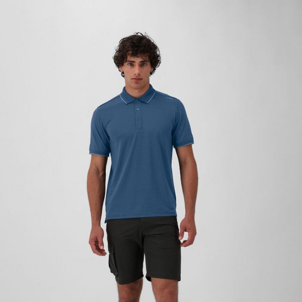 CMP Long Sleeved Jersey Polo Shirt Petroleum Blue 32T5247