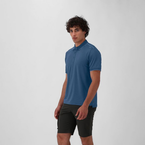 CMP Long Sleeved Jersey Polo Shirt Petroleum Blue 32T5247