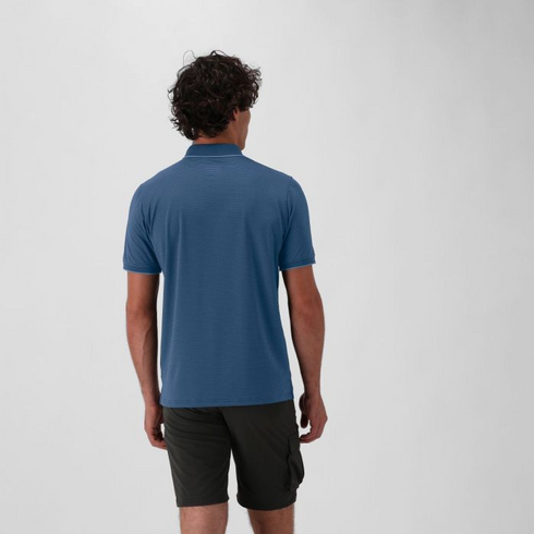 CMP Long Sleeved Jersey Polo Shirt Petroleum Blue 32T5247