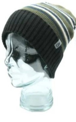 Heat Machine Fleece Lined Stripe Beanie – Thermal Knit Hat for All-Day Warmth 3354