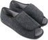 Padders Norman 3495/1256 Women's Extra Wide Open-Toe Slippers - Memory Foam Comfort