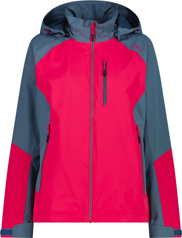 CMP Womens Waterproof Zip Hood Outdoor Jacket Magenta 34Z5166-B807