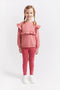 Street Monkey Girls' 2-Piece Outfit - Pink Ruffle Top & Dark Pink Leggings 353043