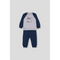 Street Monkey Boys' 2-Piece Outfit - Navy & Grey Snow Adventure Bear 354021