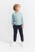 Street Monkey Boys' 2-Piece Outfit - Blue Panda Top & Navy Joggers 354073