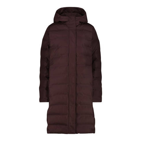 CMP Womens Long Down Coat 35K3676 C595 - Black Berry