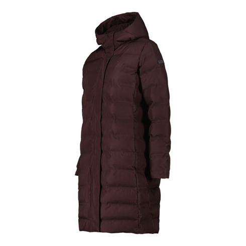 CMP Womens Long Down Coat 35K3676 C595 - Black Berry