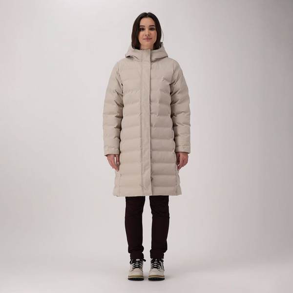 CMP Womens Long Down Coat 35K3676 P220 - Kaki Cream