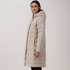 CMP Womens Long Down Coat 35K3676 P220 - Kaki Cream