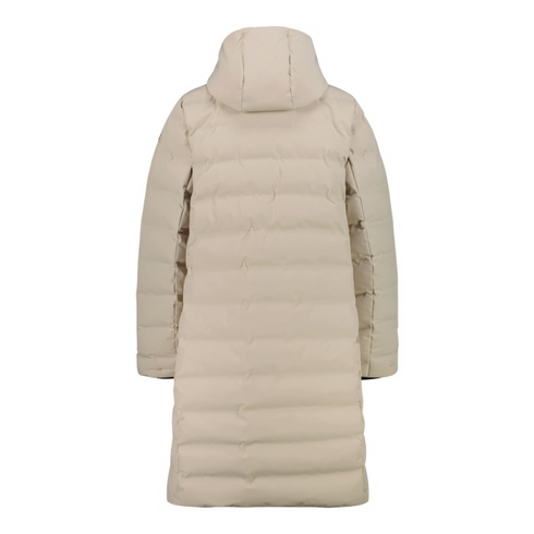CMP Womens Long Down Coat 35K3676 P220 - Kaki Cream
