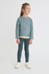 Street Monkey | Girls Star-Print Sweatshirt and Leggings 2 Piece Set 363023 - Green