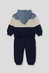 Street Monkey | Boys Colour-Block Zip-Up Hoodie and Trousers Set 364002 - Marine