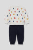 Street Monkey | Boys Alphabet Monster Graphic Sweatshirt and Trousers Set 364020 - Ecru