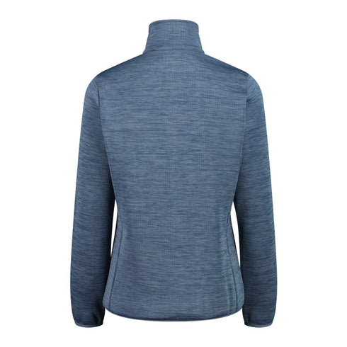 CMP Womens Knit Tech Jacquard Fleece Jacket Space Melange 36H5616