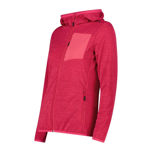 CMP Womens Technical Lightweight Melange Jacquard Hooded Full Zip Jacket 36L6256