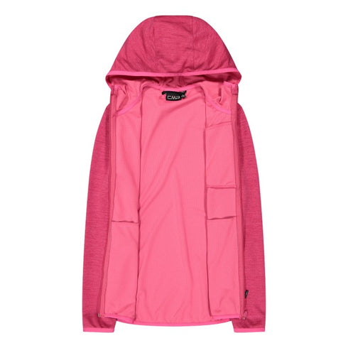 CMP Womens Technical Lightweight Melange Jacquard Hooded Full Zip Jacket 36L6256