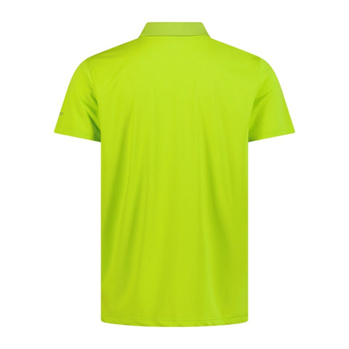 CMP Mens Mela Green Technical Breathable Dry Function Outdoor Polo Shirt 36N6097
