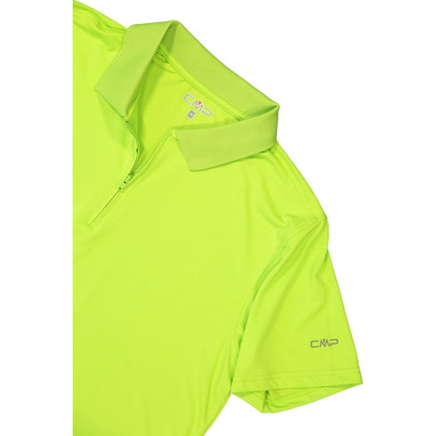 CMP Mens Mela Green Technical Breathable Dry Function Outdoor Polo Shirt 36N6097