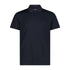 CMP Mens Black Blue Technical Breathable Dry Function Outdoor Polo Shirt 36N6097