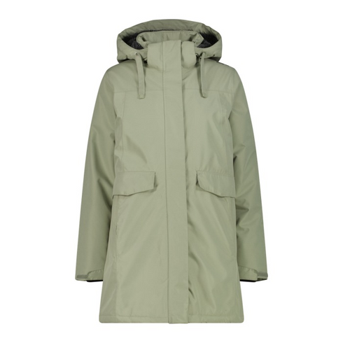 CMP Womens Parka with Fixed Hood 36Z2046 E624 - Green Tea