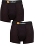 Farah Mens 2 Pair Plain and Stripe Bamboo Keyhole Trunks FCU375