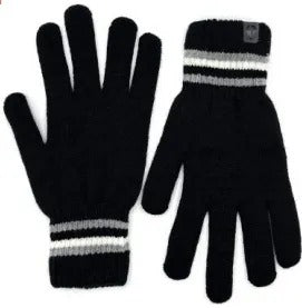 Heat Machine Men’s 1-Pack Striped Rim Black Gloves – 3784