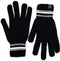 Heat Machine Men’s 1-Pack Striped Rim Black Gloves – 3784