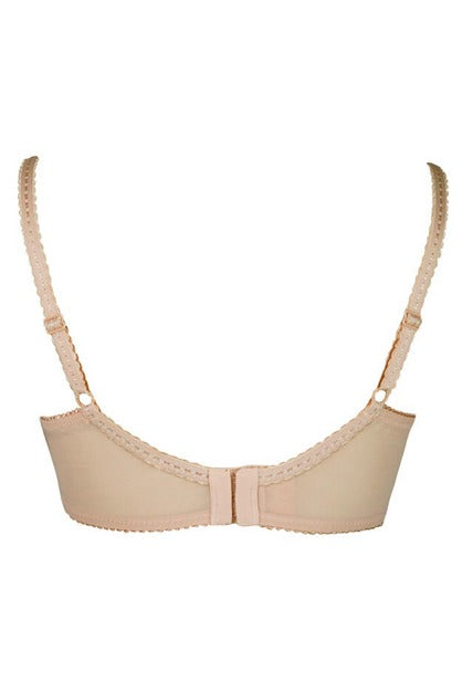 Pour Moi | Sofia Latte Lace Embroidered Side Support Bra - 3827