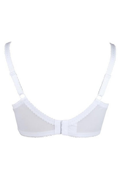 Pour Moi | Sofia White Lace Embroidered Side Support Bra - 3827