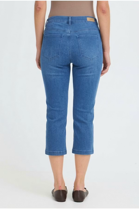 Fransa FRLUXE Cropped Jeans Elli Mid Blue Denim 20614451 MID