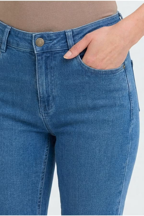 Fransa FRLUXE Cropped Jeans Elli Mid Blue Denim 20614451 MID