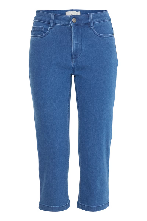 Fransa FRLUXE Cropped Jeans Elli Mid Blue Denim 20614451 MID