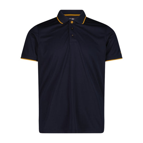 CMP Mens Blue Curcuma Technical Alpine Dry Function Polo Shirt 39T5807